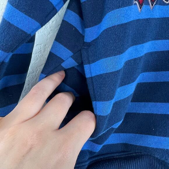 Disney Parks Striped Mickey Fleece Lined Full Zip Front Hoodie Size XXS - Picture 3 of 7